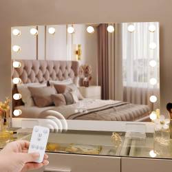 FENCHILIN Large Hollywood Vanity Mirror with 18 Lights Bulbs
