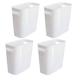 Vtopmart 4 Pack Plastic Small Trash Can, 1.5 Gallon/5.7 L Office Trash Can