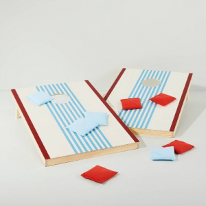 Striped Wooden Bean Bag Toss Set Red/Blue - Hearth & Hand™ with Magnolia