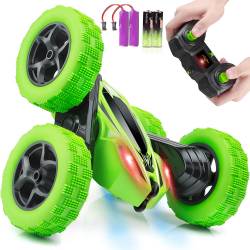Remote Control Car, ORRENTE RC Cars Stunt Car Toy, 4WD 2.4Ghz Double Sided 360° Rotating RC Car with Headlights