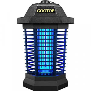 GOOTOP Bug Zapper Outdoor Electric, Mosquito Zapper, Fly Traps, Fly Zapper, Mosquito Killer Outdoor Indoor, 3 Prong Plug, 90-130V, ABS Plastic Outer