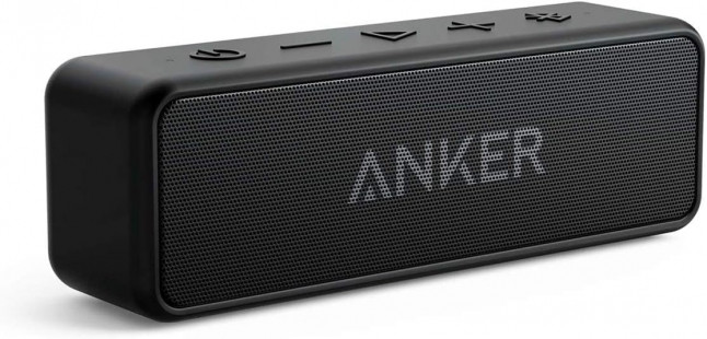 Anker Soundcore 2 Portable Bluetooth Speaker with 12W Stereo Sound, Bluetooth 5, Bassup, IPX7 Waterproof