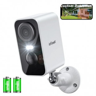 ieGeek Spotlight Wireless Security Cameras, WiFi Camera with Outdoor, 2k/3mp Color Night Vision, Rechargeable Battery Powered, AI Motion Detection Outdoor Camera (Only Supports 2.4Ghz Wi-Fi)