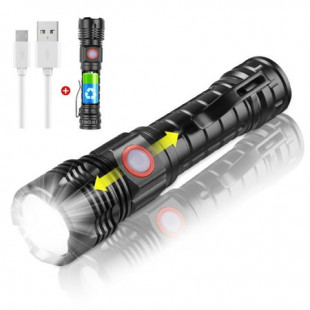 10000 Lumens Powerful Flashlight, 5 Modes LED Flashlight with Clips for Hiking Camping Outdoor Hunting