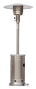 Style Selections 48000-BTU Stainless Steel Stainless Steel Floorstanding Liquid Propane Patio Heater