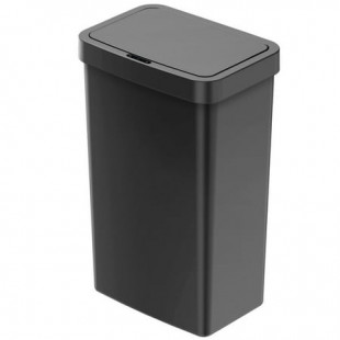 Mainstays 13.2 Gallon Trash Can, Plastic Motion Sensor Kitchen Trash Can, Black