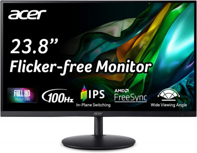 23.8" Acer 1080P 100Hz IPS Computer Monitor w/ AMD FreeSync