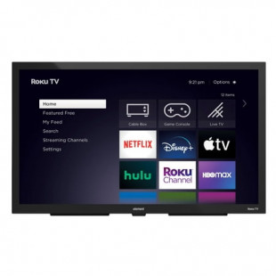 Element Electronics 55" 4K UHD Partial Sun Outdoor Roku Smart TV, Weatherproof (IP55 Rated), Tempered and Anti-Glare Glass (EP400AB55R) (New)