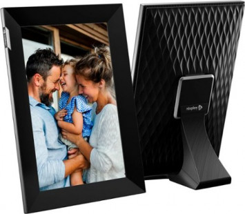 Nixplay - W10K Touch 10.1-inch LCD Smart Digital Photo Frame - Black/Silver