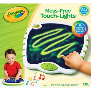 Crayola My First Touch Lights Art Kit, Musical Doodle Board, Light Up Toy, Holiday Toys for Toddlers