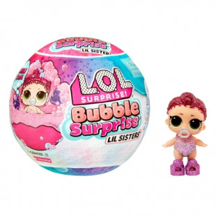 LOL Surprise Bubble Surprise Lil Sisters - Collectible Doll, Baby Sister, Surprises, Accessories, Bubble Surprise Unboxing, Bubble Foam Reaction, Girls Gift Age 4+