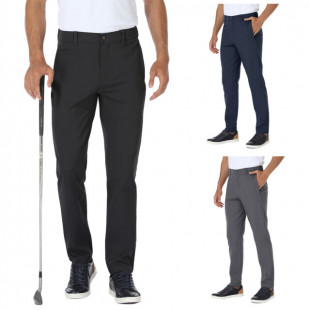 Men's Golf Dress Pants Stretch Waterproof Slim Fit Tapered Casual Chino Workwear