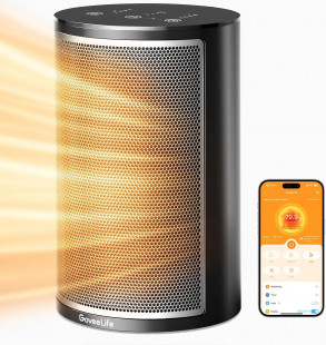 GoveeLife Smart Space Heater, 1500W Fast Electric Heater for Indoor Use with Thermostat