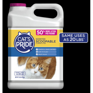 Cats Pride Scoopable Scented Lightweight Clumping Cat Litter, 12 lb Jug