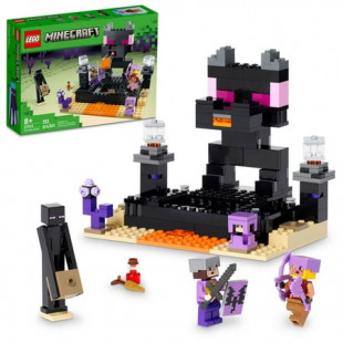 LEGO Minecraft The End Arena, Ender Dragon Battle Set, Multiplayer Set Includes Mobs, Shulker and Enderman, Minecraft Gift and Educational Toy for Kids, Boys and Girls, 21242