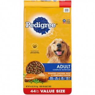 PEDIGREE Complete Nutrition Adult Dry Dog Food Roasted Chicken, Rice & Vegetable Flavor Dog Kibble, 44 lb. Bonus Bag