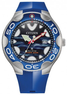 Citizen Men's Promaster Sea Dive Eco-Drive Blue Orca Date Watch 46MM BN0238-02L