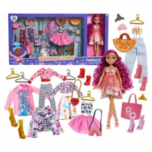 Hairmazing 11.5-inch Doll & Accessories Fashion Pack, Kids Toys for Ages 3 up, Walmart Exclusive