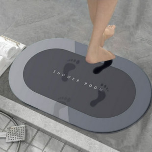 Usmixi Flash Deals Bath Mat Diatomaceous Earth Shower Mat Super Absorbent Drying Fast Non-Slip Elegant Natural Home Decor for Kitchen Counter Bathroom Floor&Tub Easy to Clean（16"*24"）