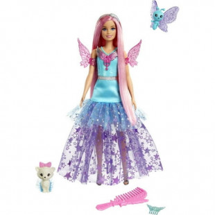 Barbie Doll with 2 Fantasy Pets, Barbie “Malibu” from Barbie a Touch of Magic, 11.81 in