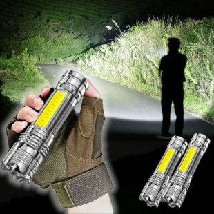 up to 60% off Gifts Flash Deals LED Flashlight,1000 Lumens Super Bright Flashlight,Zoomable,Rechargeable Flashlight with 4 Modes,Powerful Handheld Flashlight for Outdoor Christmas Clearance Big Saving