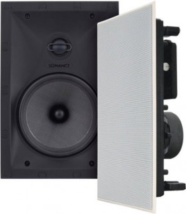 Sonance - VP66 RECTANGLE - Visual Performance 6-1/2" Rectangle  2-Way In-Wall Speakers (Pair) - Paintable White