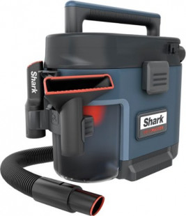 Shark - MessMaster Portable Wet/Dry Vacuum, Small Shop Vac, 1 Gallon Capacity with Bonus Carpet Tool - Blue