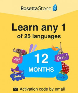 Rosetta Stone - Learn ONE of 24+ Languages with 12 Month Access - Android, Mac, Windows, iOS - Android, Mac OS, Windows, Apple iOS [Digital]