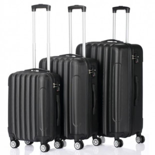 20"24"28" Trolley Case 3-Piece Hardside Lightweight Spinner Luggage Bag Set TSA