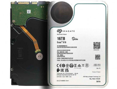 Seagate EXOS X16 16TB 256MB 7200rpm 3.5" SATA 6Gb/s Enterprise HDD ST16000NM001G