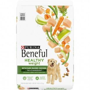 Purina Beneful Healthy Weight Dry Dog Food With Farm-Raised Chicken, 14 lb. Bag