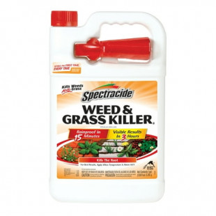 Spectracide Weed & Grass Killer, Ready-to-Use, Kills Weeds and Grasses Down To The Root, 1 gal.