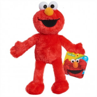 Sesame Street Friends 8-inch Elmo Sustainable Plush Stuffed Animal, Kids Toys for Ages 18 month