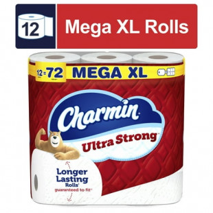 Charmin Ultra Strong Toilet Paper 12 Mega XL Rolls, 363 Sheets Per Roll