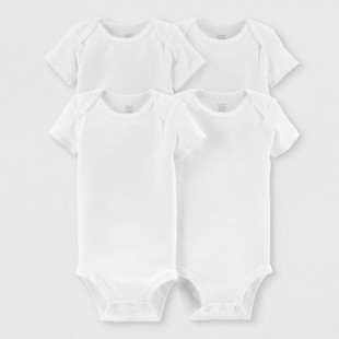 Carter's Just One You® Baby 4pk Gallery Short Sleeve Bodysuit - White 3M