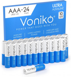 Voniko - Premium Grade AAA Batteries - 24 Pack - Alkaline Triple A Battery