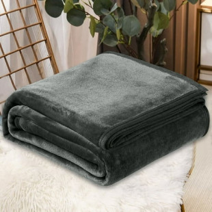 Flash Deals! Boovnll Throw Blanket 39x28" Super Soft Thicken Flannel Solid Color Blankets Microfiber Machine Washable for Bedroom Swimming Pool Sofa Floor Outdoor Camping Blanket