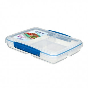 Sistema To Go Collection 820ml/3.4 Cups Multi Split Food Storage Container