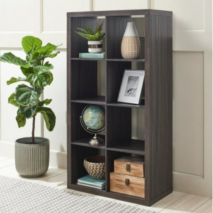 Better Homes & Gardens 8-Cube Storage Organizer, Tobacco Oak