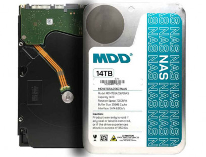 MDD 14TB 7200RPM 256MB Cache SATA 6.0Gb/s 3.5in NAS Hard Drive - 3 Year Warranty