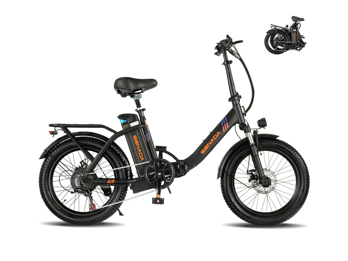 SENADA AUSTIN 48V 500W Fat Tire Folding Ebike, up to 25 MPH / 62 Miles