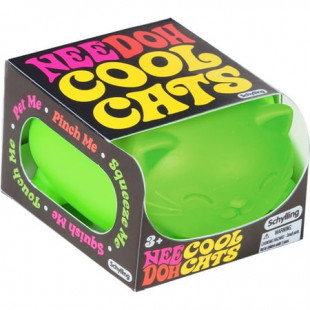 Nee Doh Cool Cats Squishy Fidget Ball, Novelty Toy, Multiple Colors, Children Ages 3+