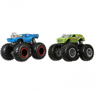 Hot Wheels Monster Trucks Demolition Doubles, 2-Pack of 1:64 Scale Toy Trucks (Styles May Vary)