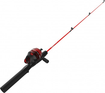 Zebco Dock Demon Spinning Reel or Spincast Reel and Fishing Rod Combo, 30-Inch Durable Fiberglass Rod