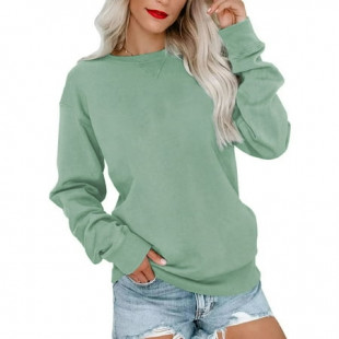 MOSHU Casual Womens Sweatshirts Crewneck Long Sleeve Tops Oversized Pullover Sweatshirt for Women