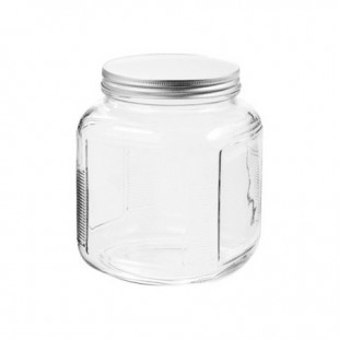 Anchor Hocking Glass Cracker Jar with Lid, 2 Quart