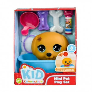 Kid Connection Pet Dog Bath Play Set with Color Changing Feature, 8 Pieces, Toddler Toys