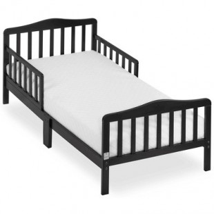 Dream On Me JPMA Certified  Memphis Classic Design Toddler Bed in Black