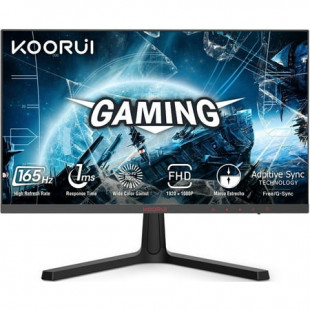 KOORUI 24 inch High-Performance 165Hz/144Hz 1ms(MPRT) 100% sRGB Gaming Monitor,Adpitive sync,3-Side Borderless,FHD 1080P VA Computer Monitor,HDMI/DisplayPort,24E4