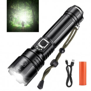 LED Flashlight, High Powered 10000 Lumens 5 Modes Zoomable Waterproof Rechargeable Tactical Flash Lights for Emergency Outdoor Home Camping Hiking